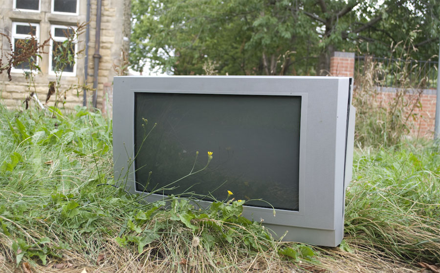 abandoned tv