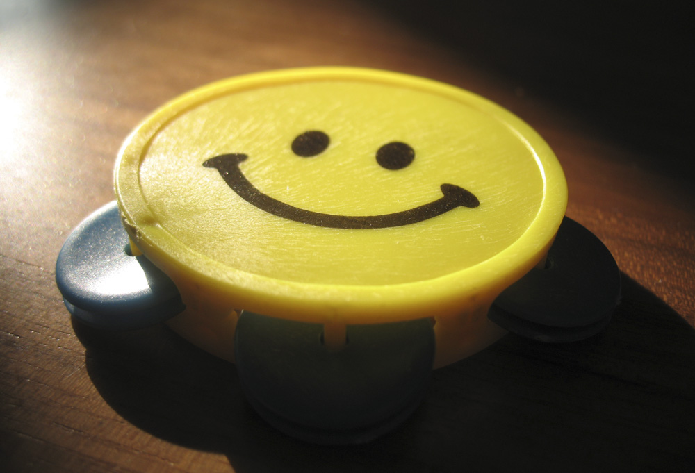 smiley happy tambourine