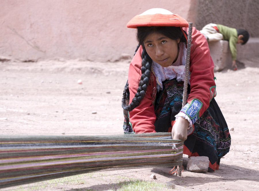 women's weaving project